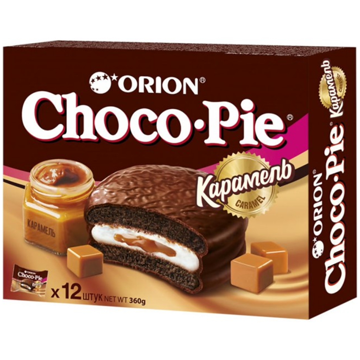 Choco pie 360. Печенье Орион Чоко-Пай 12шт 360г. Орион чокопай карамель. Чоко Пай Орион 360. Печенье Чоко-Пай Орион дарк 360 г.